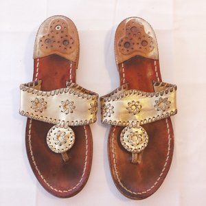Jack Rogers Navajo Gold Sandals